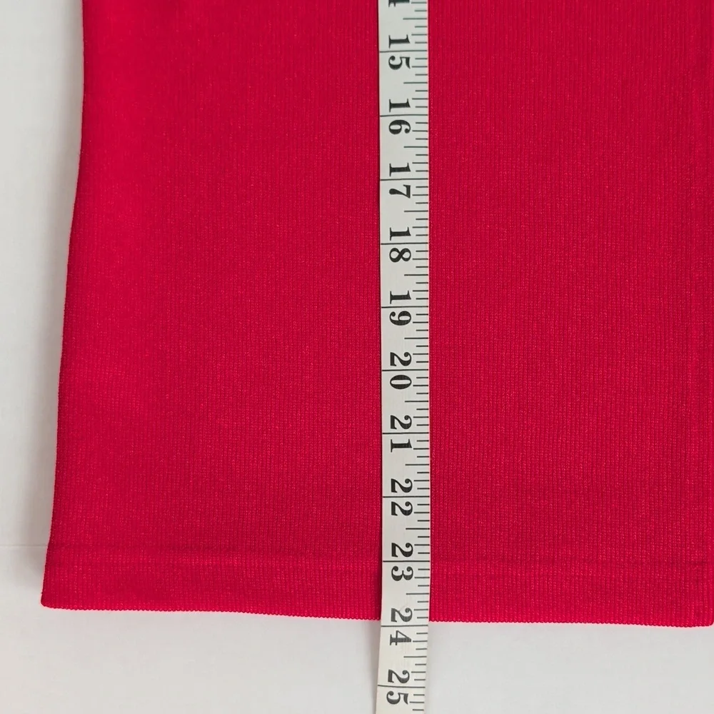Vtg. Haberdashery by Leslie Fay Sportswear Mock Two-Piece Cardigan LP Red - Picture 12 of 15